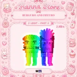 [ 2.8B s ] Burguro And Fryuro Rainbow (Секретный персонаж) — Roblox, лот №219549
