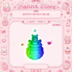 [ 320M s ] Honey Honey Bear Rainbow (Секретный персонаж) — Roblox, лот №219575