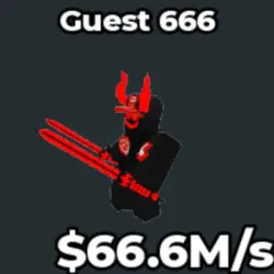 [ 66.6M s] Guest 666 (Секретный персонаж) — Roblox, лот №219616