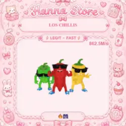[ 862.5M s ] Los Chillis (Секретный персонаж) — Roblox, лот №219639