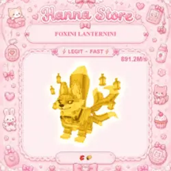 [ 891.2M s ] Foxini Lanternini Gold (Секретный персонаж) — Roblox, лот №219641
