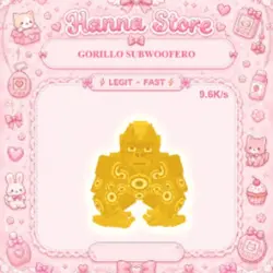 [ 9.6K s ] Gorillo Subwoofero Gold (Brainrot God персонаж) — Roblox, лот №219642