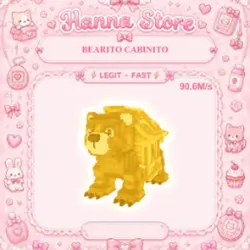 [ 90.6M s ] Bearito Cabinito Gold (Секретный персонаж) — Roblox, лот №219643