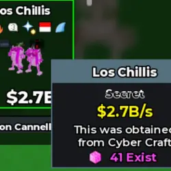 [ CANDY 1 2 TRAIT ] Los Chillis 2.7B s (Секретный персонаж) — Roblox, лот №219650