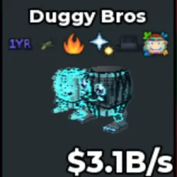 [ Cypher ] Duggy Bros 3.1B s [ 1 Yr Traits ] Rare Item Stoc… — Roblox, лот №219656