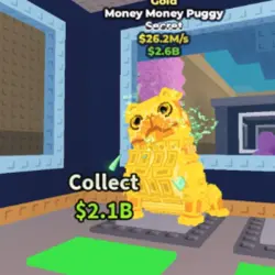 [$26.2M s] Money Money Puggy (GOLD) (Секретный персонаж) — Roblox, лот №219735