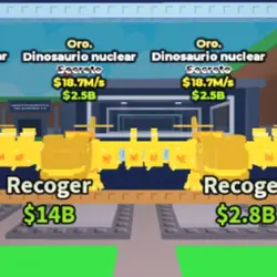 [18.7M s ] Gold Nuclearo Dinosauro (Секретный персонаж) — Roblox, лот №219691