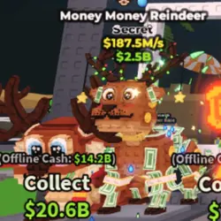 [BIG PET EXTRA RARE] Money Money Reindeer 187.5M 1 Trait #6… — Roblox, лот №219794