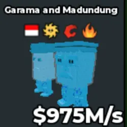 [Diamond ] Garama and Madundung 975 M s Rare Item Stock Sel… — Roblox, лот №219816