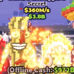 [Divine] Bacuru and Egguru 360M s Fire Ultra *2 (Секретный … — Roblox, лот №219844