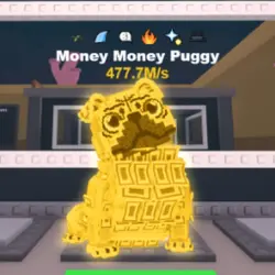[Gold] Money Money Puggy 477.7M s Explosive, Shark Fin, :3,… — Roblox, лот №219914