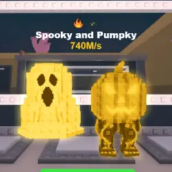 [Gold] Spooky and Pumpky 740M s Fire, Explosive Ultra (Секр… — Roblox, лот №219917