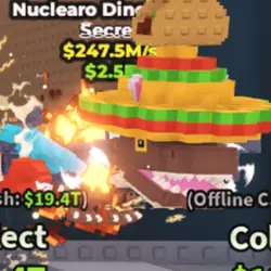 [HIGH MS] Nuclearo Dinossauro .5M 3 Trait *92 (Секретный пе… — Roblox, лот №219947
