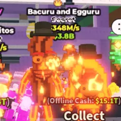 [Lava] Bacuru and Egguru 348M 2 Trait *121 (Секретный персо… — Roblox, лот №219963