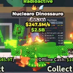 [Radioactive] Nuclearo Dinossauro .5M 2 Trait *154 (Секретн… — Roblox, лот №219876