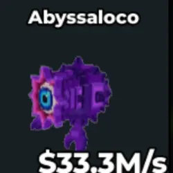 Abyssaloco 33.3M s Clean V290 (Секретный персонаж) — Roblox, лот №220056