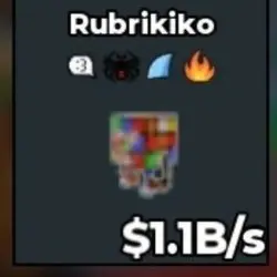 AG19# RUBRIKIKO 1.1B s (Секретный персонаж) — Roblox, лот №220105