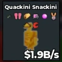 AG56# Gold Quackini Snackini 1.9B s 8 Traits (Секретный пер… — Roblox, лот №220120