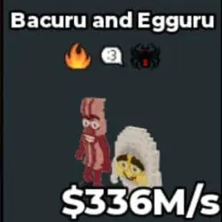 bacuru and egguru 336M s (Секретный персонаж) — Roblox, лот №220399