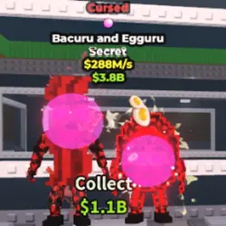 Bacuru and Egguru Cursed + Gum Trait 288m s (G12) (Секретны… — Roblox, лот №220414