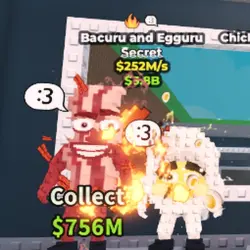 Bacuru and Egguru Normal + 2 Traits 252m s (G27) (Секретный… — Roblox, лот №220440