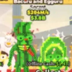 Bacuru and Egguru Radioactive 204M s (Секретный персонаж) — Roblox, лот №220441