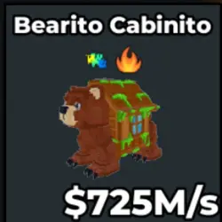 Bearito Cabinito (725 M s) (Секретный персонаж) — Roblox, лот №220703