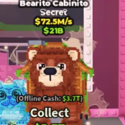 BEARITO CABINITO 72.5M (Секретный персонаж) — Roblox, лот №220716