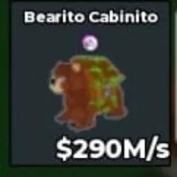 Bearito Cabinito with Trait 290M s (Секретный персонаж) — Roblox, лот №220726