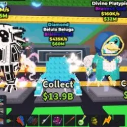 Beluga Beluga (Diamomd) [ on ] (Brainrot God персонаж) — Roblox, лот №220713