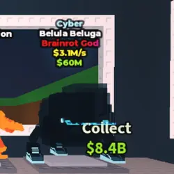 Belula Beluga CYBER (Brainrot God персонаж) — Roblox, лот №220734
