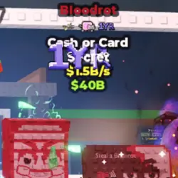 Bloodrot Cash or Card 1.5B s (Секретный персонаж) — Roblox, лот №220870