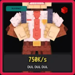 Bloodrot Dul Dul Dul 750K s (Секретный персонаж) — Roblox, лот №220932