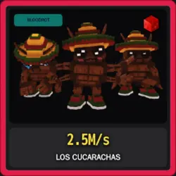 Bloodrot Los Cucarachas 2.5M s (Секретный персонаж) — Roblox, лот №221003
