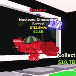 Bloodrot Nuclearo Dinossauro 112.5 M s Trait 1 Year (Секрет… — Roblox, лот №221030