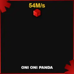 Bloodrot Oni Oni Panda 54M s (Секретный персонаж) — Roblox, лот №221034