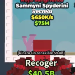 BLOODROT sammyni spyderini $650K s RARE (Секретный персонаж) — Roblox, лот №221051
