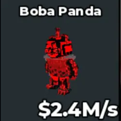 Boba Panda 2.4 M s Cursed (Brainrot God персонаж) — Roblox, лот №221095