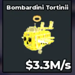 Bombardini Tortinii 3.3M! with Halo - Very Rare (Brainrot G… — Roblox, лот №221117