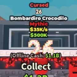 Bombardiro Crocodilo (1 Traits) [Cursed] 35 K s (Мифический… — Roblox, лот №221144