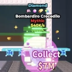 Bombardiro Crocodilo DIAMOND with 4 mutations (Мифический п… — Roblox, лот №221129