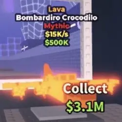 Bombardiro Crocodilo LAVA (Мифический персонаж) — Roblox, лот №221134