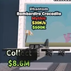 Bombardiro Crocodilo PHANTOM (Мифический персонаж) — Roblox, лот №221136