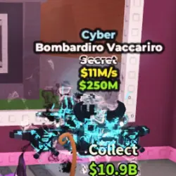 Bombardiro Vaccariro #Cyber (Секретный персонаж) — Roblox, лот №221161