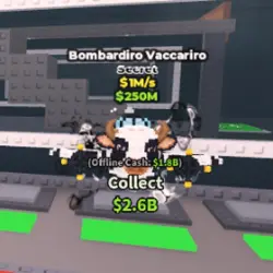 Bombardiro Vaccariro (300K s) (Секретный персонаж) — Roblox, лот №221163