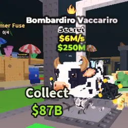Bombardiro Vaccariro 6M s - Secret (Секретный персонаж) — Roblox, лот №221173