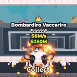 Bombardiro Vaccariro 6M s With 1 Trait (Секретный персонаж) — Roblox, лот №221175