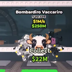 Bombardiro Vaccariro [Normal] 1 M s (Секретный персонаж) — Roblox, лот №221177