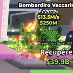 Bombardiro Vaccariro Secret Radioactive 1 Mutation 13.5M (С… — Roblox, лот №221185