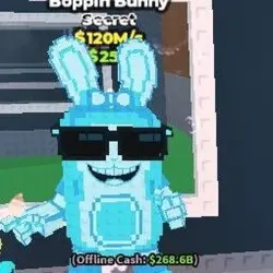 Boppin Bunny Diamond $120M S (Секретный персонаж) — Roblox, лот №221241